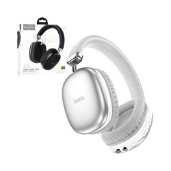 Auriculares Hoco Inalámbricos W35 Bluetooth V5.3 Plata Auriculares Hoco Inalámbricos W35 Bluetooth V5.3 Plata